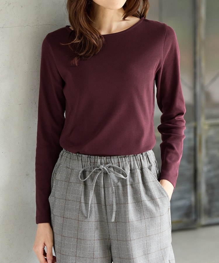 オーガニックボート衿T: トップス｜ハニーズ公式通販