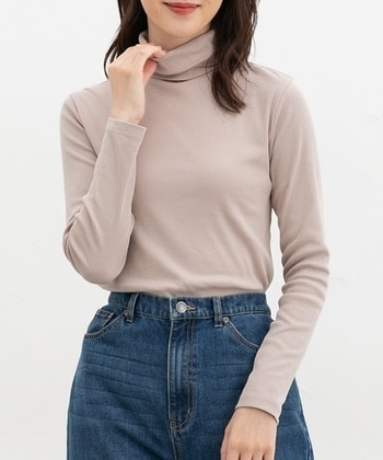 【Honeys公式 / ハニーズ】フライスタートルネック レディース S グレージュ プチプラ 【Honeys公式 / ハニーズ】フライスタートルネック レディース S グレージュ プチプラ