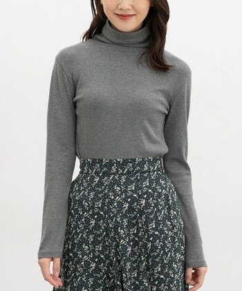 【Honeys公式 / ハニーズ】フライスタートルネック レディース L 杢チャコール プチプラ 【Honeys公式 / ハニーズ】フライスタートルネック レディース L 杢チャコール プチプラ