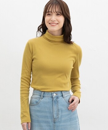 【Honeys公式 / ハニーズ】フライスタートルネック レディース LL イエロー プチプラ 【Honeys公式 / ハニーズ】フライスタートルネック レディース LL イエロー プチプラ