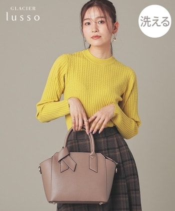 【Honeys公式 / ハニーズ】変則ケーブルハイネック レディース L マスタード プチプラ 【Honeys公式 / ハニーズ】変則ケーブルハイネック レディース L マスタード プチプラ