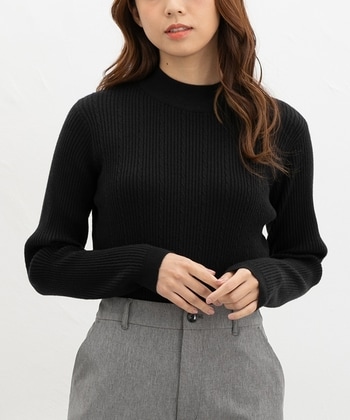 【Honeys公式 / ハニーズ】ケーブル編ハイネックニット レディース M ブラック プチプラ 【Honeys公式 / ハニーズ】ケーブル編ハイネックニット レディース M ブラック プチプラ