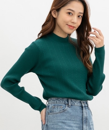 【Honeys公式 / ハニーズ】ケーブル編ハイネックニット レディース L グリーン プチプラ 【Honeys公式 / ハニーズ】ケーブル編ハイネックニット レディース L グリーン プチプラ