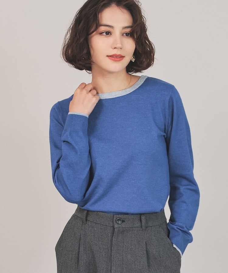 配色クルーネックニット: トップス｜ハニーズ公式通販