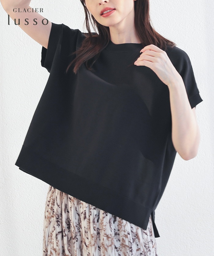 【Honeys公式 / ハニーズ】フレンチスリーブニット レディース M ブラック プチプラ 【Honeys公式 / ハニーズ】フレンチスリーブニット レディース M ブラック プチプラ
