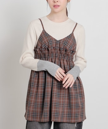 【Honeys公式 / ハニーズ】袖配色ニット レディース M アイボリー プチプラ 【Honeys公式 / ハニーズ】袖配色ニット レディース M アイボリー プチプラ