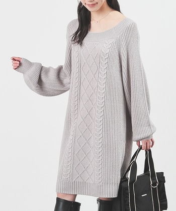 【Honeys公式 / ハニーズ】オフショル2wayワンピ レディース S 杢グレー プチプラ 【Honeys公式 / ハニーズ】オフショル2wayワンピ レディース S 杢グレー プチプラ