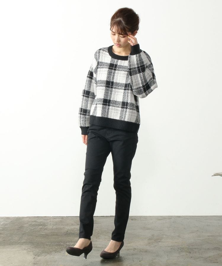 ハニーズ公式通販 チェック柄ニット トップス Honeys Online Shop レディースファッション通販