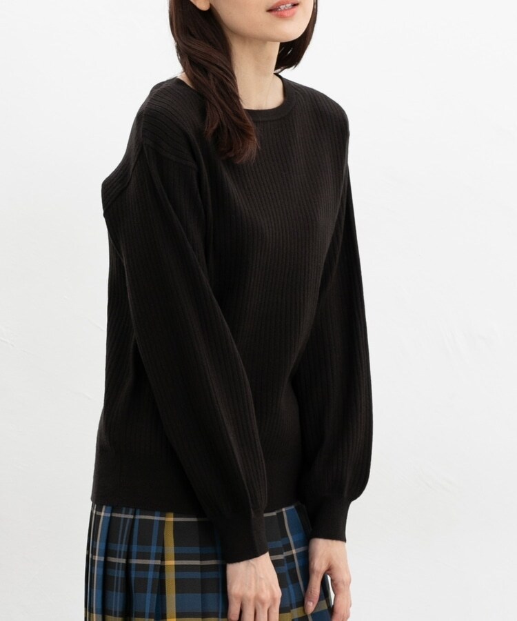 極美品 EBONY エボニー ミックスヤーン ボトルネック ニット トップス 2 20_178af535-3518-405a-a81e-