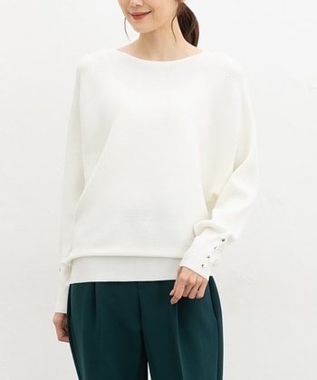 【Honeys公式 / ハニーズ】ドルマンニット レディース 3L アイボリー プチプラ 【Honeys公式 / ハニーズ】ドルマンニット レディース 3L アイボリー プチプラ