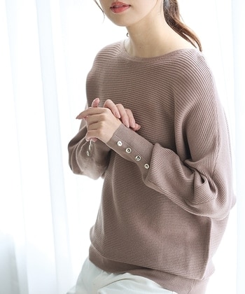 【Honeys公式 / ハニーズ】ドルマンニット レディース L モカ プチプラ 【Honeys公式 / ハニーズ】ドルマンニット レディース L モカ プチプラ