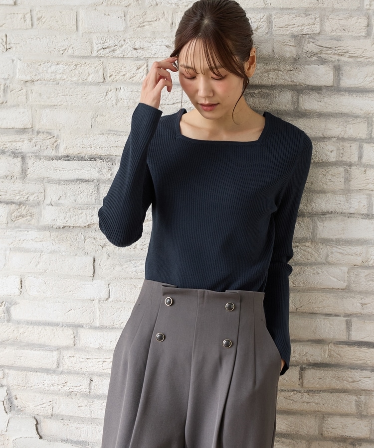 ヒアルロンスクエアネック: トップス｜ハニーズ公式通販