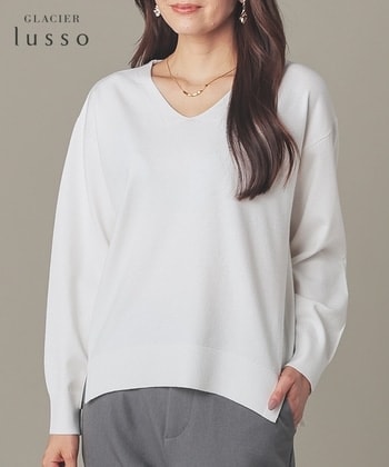 【Honeys公式 / ハニーズ】Vネックニット レディース L アイボリー プチプラ 【Honeys公式 / ハニーズ】Vネックニット レディース L アイボリー プチプラ