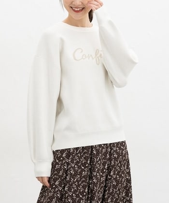 【Honeys公式 / ハニーズ】ロゴジャカードニット レディース Ｓ アイボリー プチプラ