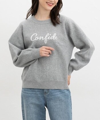 【Honeys公式 / ハニーズ】ロゴジャカードニット レディース M 杢グレー プチプラ 【Honeys公式 / ハニーズ】ロゴジャカードニット レディース M 杢グレー プチプラ