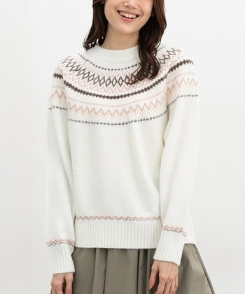 【Honeys公式 / ハニーズ】求心柄ニット レディース L オフ プチプラ 【Honeys公式 / ハニーズ】求心柄ニット レディース L オフ プチプラ