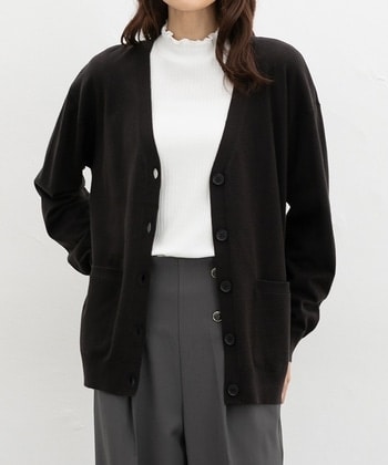 【Honeys公式 / ハニーズ】ヒアルロン酸Vカーデ レディース M ブラック プチプラ 【Honeys公式 / ハニーズ】ヒアルロン酸Vカーデ レディース M ブラック プチプラ