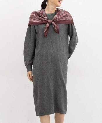 【Honeys公式 / ハニーズ】ニットワンピース レディース LL 杢チャコール プチプラ 【Honeys公式 / ハニーズ】ニットワンピース レディース LL 杢チャコール プチプラ