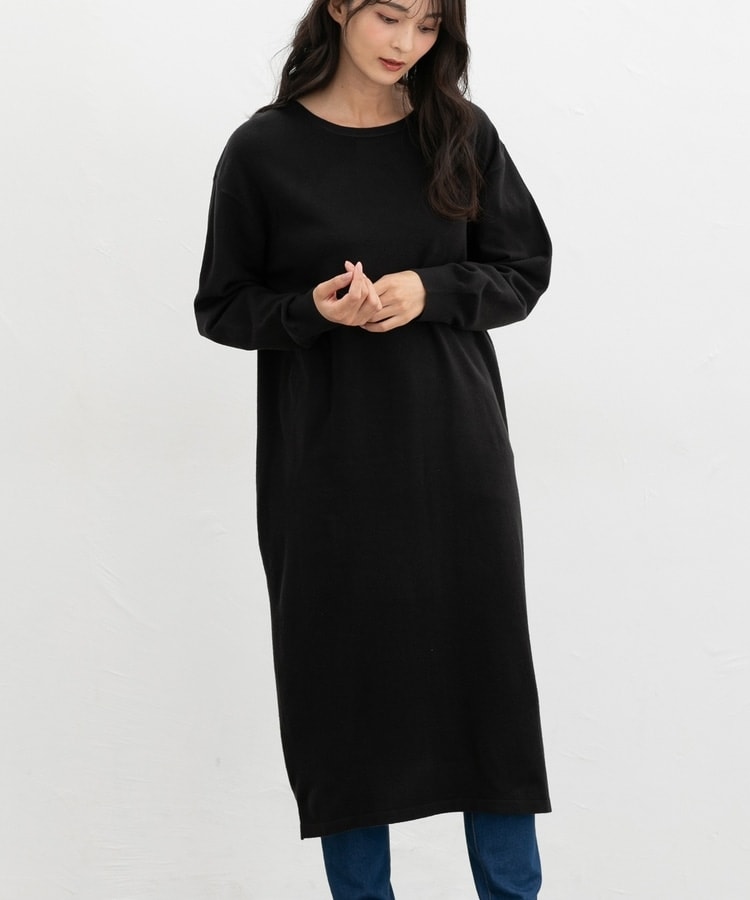 新品　ジャックバニー　ニットワンピース1 白×黒　定価18700円 新品 ジャックバニー ニットワンピース1 白×黒 定価18700円