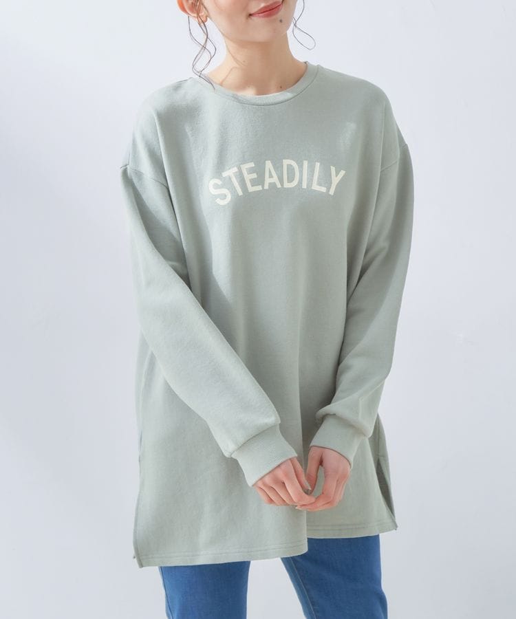 ハニーズ公式通販】スウェットロゴチュニック: トップス－Honeys Online Shop－レディースファッション通販