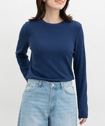 【Honeys公式 / ハニーズ】クルーネックTシャツ レディース S ブルー プチプラ 【Honeys公式 / ハニーズ】クルーネックTシャツ レディース S ブルー プチプラ