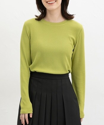 【Honeys公式 / ハニーズ】クルーネックTシャツ レディース S イエローグリーン プチプラ 【Honeys公式 / ハニーズ】クルーネックTシャツ レディース S イエローグリーン プチプラ