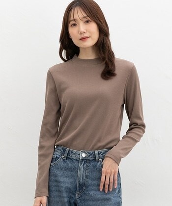 【Honeys公式 / ハニーズ】ジャカードハイネックT レディース M モカ プチプラ 【Honeys公式 / ハニーズ】ジャカードハイネックT レディース M モカ プチプラ