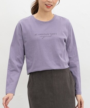 【Honeys公式 / ハニーズ】プリントTシャツ レディース M パープル プチプラ 【Honeys公式 / ハニーズ】プリントTシャツ レディース M パープル プチプラ