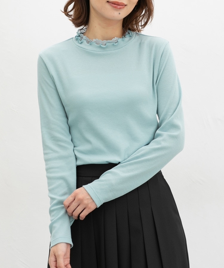 レース使いハイネックT: トップス｜ハニーズ公式通販