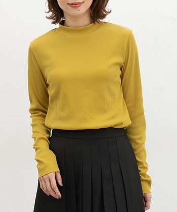 【Honeys公式 / ハニーズ】袖シャーリングハイネック レディース M イエロー プチプラ 【Honeys公式 / ハニーズ】袖シャーリングハイネック レディース M イエロー プチプラ