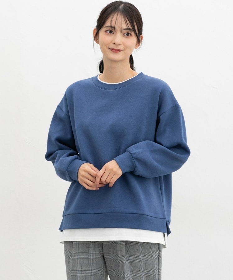 ゆす 裏起毛ゆるレイヤード風スウェット: トップス｜ハニーズ公式通販