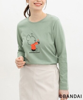 【Honeys公式 / ハニーズ】くまのがっこう/Tシャツ レディース M ライトグリーン プチプラ 【Honeys公式 / ハニーズ】くまのがっこう/Tシャツ レディース M ライトグリーン プチプラ