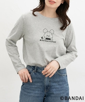 【Honeys公式 / ハニーズ】くまのがっこう/Tシャツ レディース L 杢グレー プチプラ 【Honeys公式 / ハニーズ】くまのがっこう/Tシャツ レディース L 杢グレー プチプラ