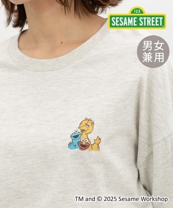 【Honeys公式 / ハニーズ】セサミストリート／長袖Ｔ レディース Ｍ オートミール プチプラ