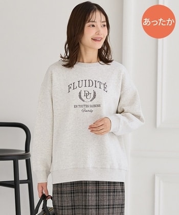 【Honeys公式 / ハニーズ】裏起毛ゆるカレッジ刺繍 レディース M オートミール プチプラ 【Honeys公式 / ハニーズ】裏起毛ゆるカレッジ刺繍 レディース M オートミール プチプラ