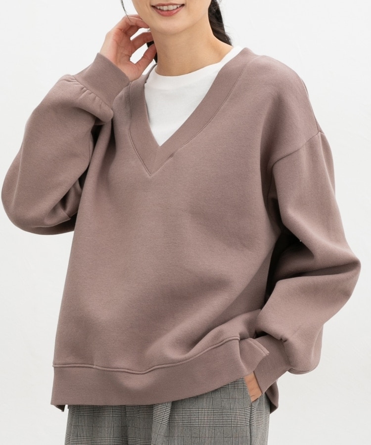 裏起毛ゆるレイヤード風