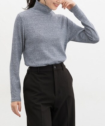 【Honeys公式 / ハニーズ】あったかタートルネック レディース L 杢ブルー プチプラ 【Honeys公式 / ハニーズ】あったかタートルネック レディース L 杢ブルー プチプラ