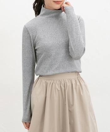 【Honeys公式 / ハニーズ】あったかタートルネック レディース LL 杢グレー プチプラ 【Honeys公式 / ハニーズ】あったかタートルネック レディース LL 杢グレー プチプラ