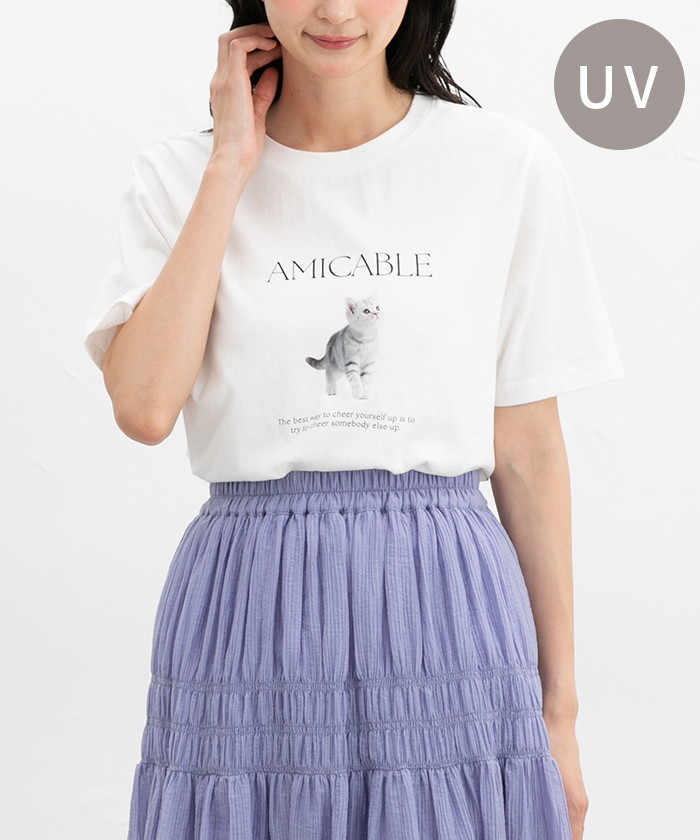 【Honeys公式 / ハニーズ】アニマルプリントTシャツ レディース LL オフ プチプラ 【Honeys公式 / ハニーズ】アニマルプリントTシャツ レディース LL オフ プチプラ