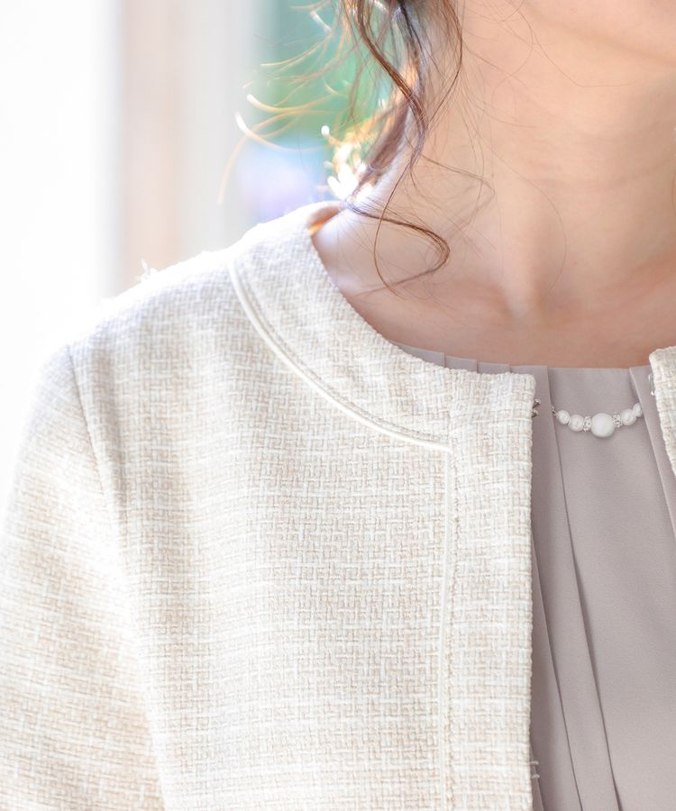 ハニーズ公式通販 ノーカラージャケット レディースファッション ハニーズ公式通販 ノーカラージャケット レディースファッション