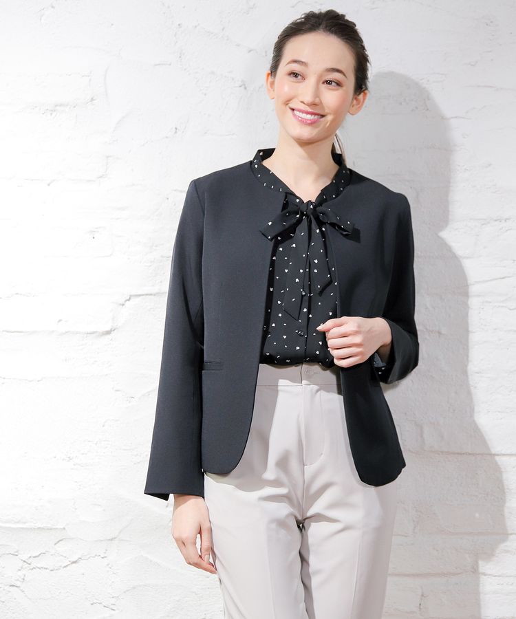 ハニーズ公式通販 ノーカラージャケット アウター Honeys Online Shop レディースファッション通販