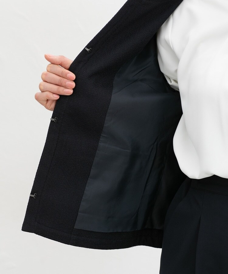 リボン使いノーカラージャケット: アウター｜ハニーズ公式通販 