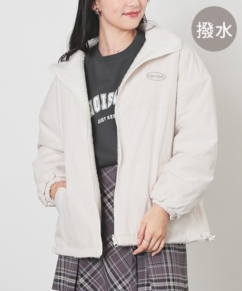 【Honeys公式 / ハニーズ】リバーシブルボアブルゾン レディース M ホワイト プチプラ 【Honeys公式 / ハニーズ】リバーシブルボアブルゾン レディース M ホワイト プチプラ