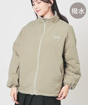 【Honeys公式 / ハニーズ】リバーシブルボアブルゾン レディース Ｌ カーキ プチプラ