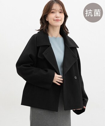 【Honeys公式 / ハニーズ】3wayピーコート レディース S ブラック プチプラ 【Honeys公式 / ハニーズ】3wayピーコート レディース S ブラック プチプラ