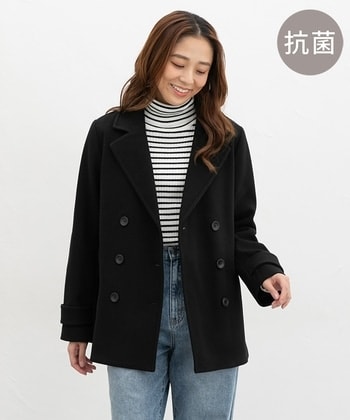 【Honeys公式 / ハニーズ】ピーコート レディース M ブラック プチプラ 【Honeys公式 / ハニーズ】ピーコート レディース M ブラック プチプラ