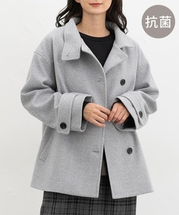 【Honeys公式 / ハニーズ】スタンドハーフ丈コート レディース L ライト杢グレー プチプラ 【Honeys公式 / ハニーズ】スタンドハーフ丈コート レディース L ライト杢グレー プチプラ