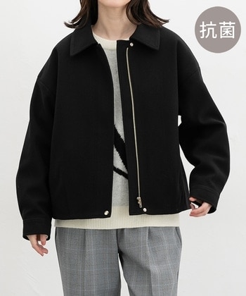 【Honeys公式 / ハニーズ】衿付ブルゾン レディース L ブラック プチプラ 【Honeys公式 / ハニーズ】衿付ブルゾン レディース L ブラック プチプラ