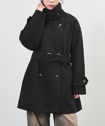 【Honeys公式 / ハニーズ】3wayベルト付コート レディース S ブラック プチプラ 【Honeys公式 / ハニーズ】3wayベルト付コート レディース S ブラック プチプラ