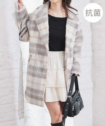 【Honeys公式 / ハニーズ】テーラードコート レディース L オフチェック プチプラ 【Honeys公式 / ハニーズ】テーラードコート レディース L オフチェック プチプラ